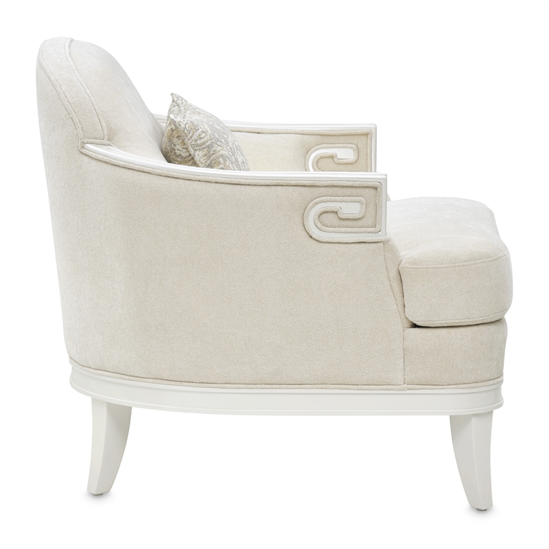 La Marisia Chenille Matching Chair - Tranquil/Creamy Pearl