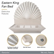 Fantosini King Fan Bed - Silver Leaf