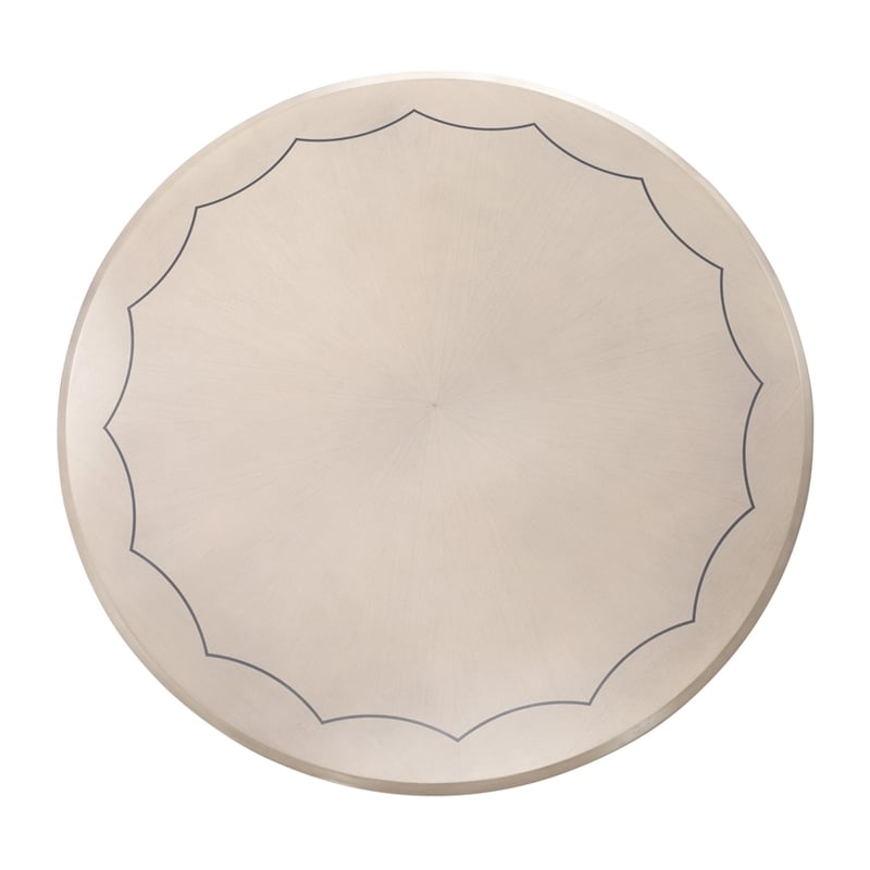 Fantosini 60-inch Round Dining Table - Silver