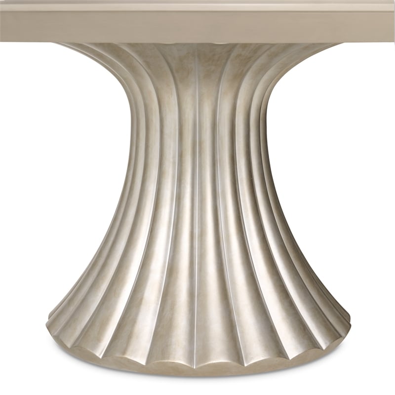 Fantosini 60-inch Round Dining Table - Silver