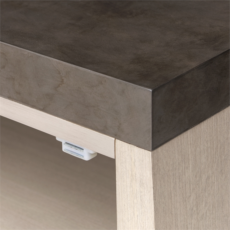 Fantosini Sideboard with Wall Mirror - Silver Mist