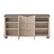 Fantosini Sideboard with Wall Mirror - Silver Mist