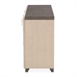 Fantosini Sideboard with Wall Mirror - Silver Mist
