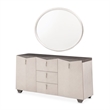 Fantosini Sideboard with Wall Mirror - Silver Mist