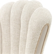 Fantosini Chenille Dining Side Chair - Set of 2- Cappuccino/Silver Mist