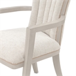 Fantosini Chenille Dining Arm Chair - Set of 2 - Cappuccino/Silver Mist