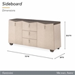 Fantosini Sideboard - Silver Mist