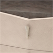 Fantosini Dresser with Round Mirror - Silver Mist