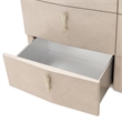 Fantosini Dresser with Round Mirror - Silver Mist