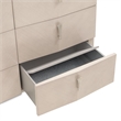 Fantosini Dresser with Round Mirror - Silver Mist
