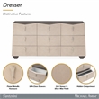 Fantosini 9-Drawer Dresser - Silver Mist