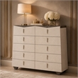 Fantosini 10-Drawer Mule Chest - Silver Mist
