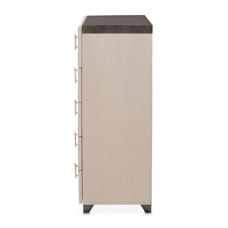 Fantosini 10-Drawer Mule Chest - Silver Mist