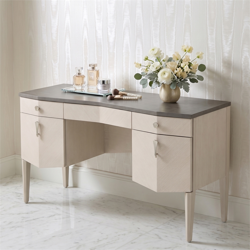 Fantosini Vanity Desk - Silver Mist