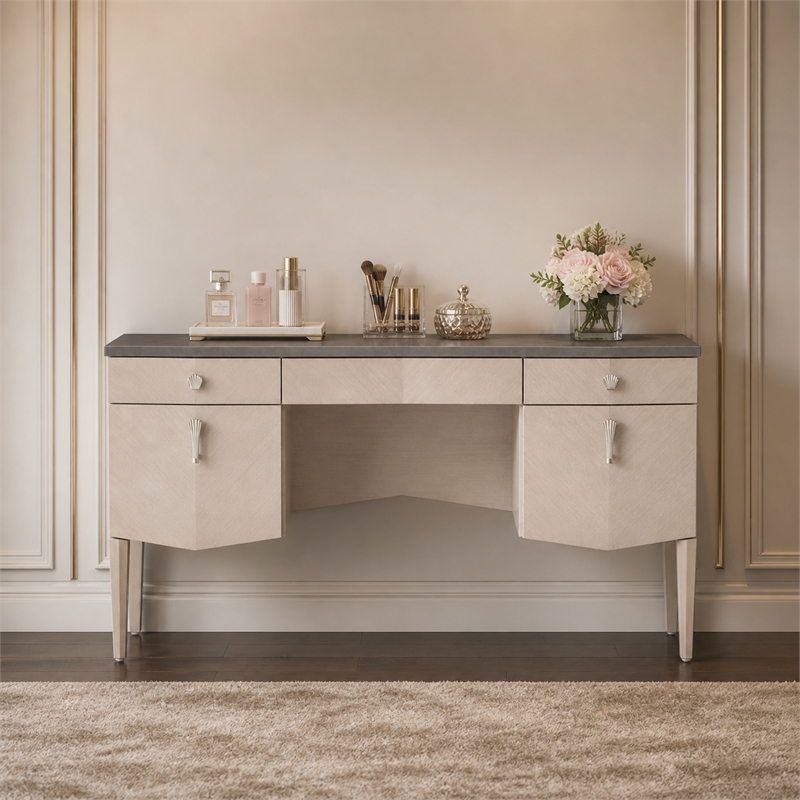 Fantosini Vanity Desk - Silver Mist