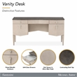 Fantosini Vanity Desk - Silver Mist