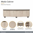 Fantosini Media Cabinet - Silver Mist