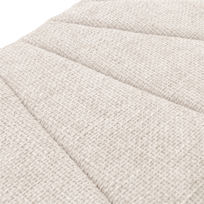 Fantosini Chenille Accent Bench - Cappuccino/Silver Mist