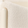 La Terrazza King Chenille Panel Bed - Creamy Pearl