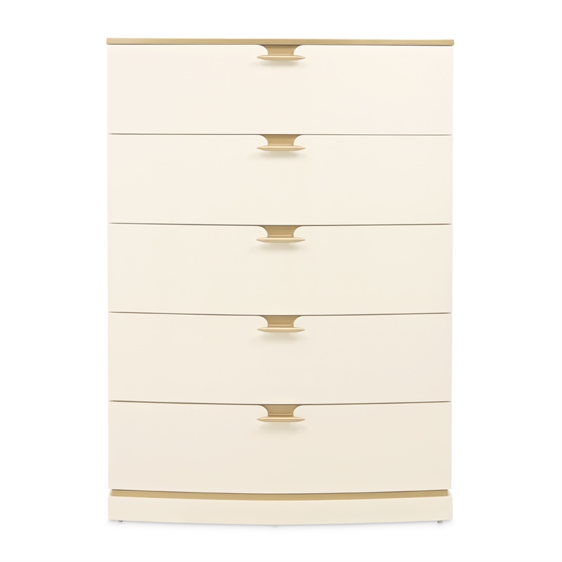 La Terrazza 5-Drawer Chest - Creamy Pearl