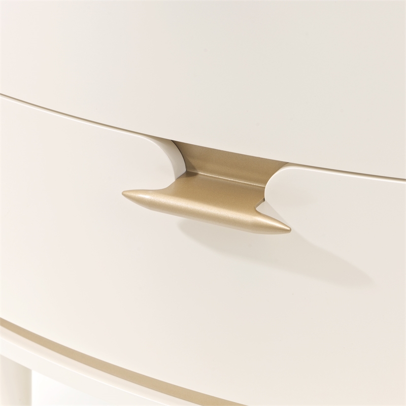 Michael Amini La Terrazza 2-Drawer Nightstand in Creamy Pearl