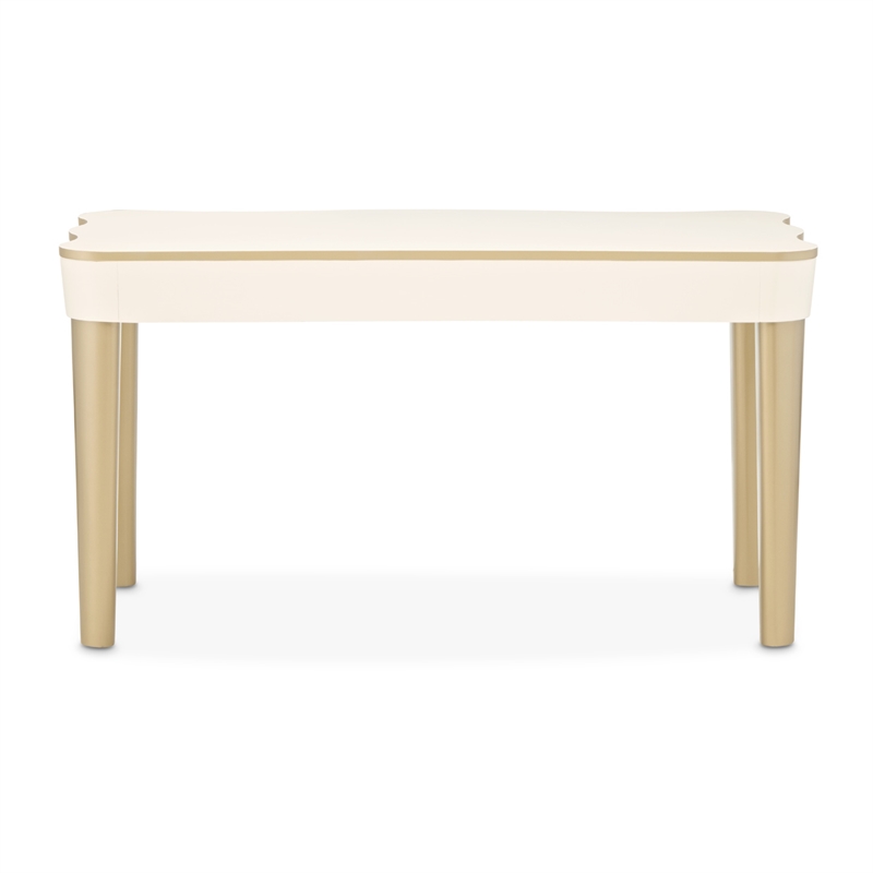 La Terrazza Vanity Desk with Drawers - Creamy Pearl