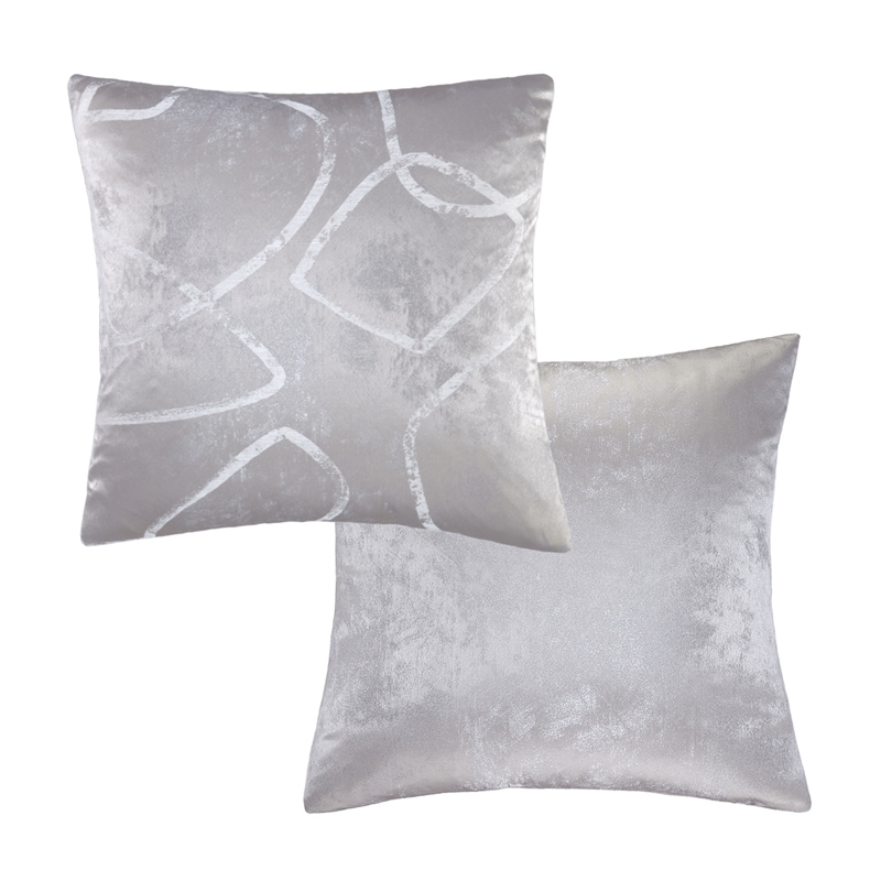 Roma II 10-Piece King Comforter Set - Platinum Gray
