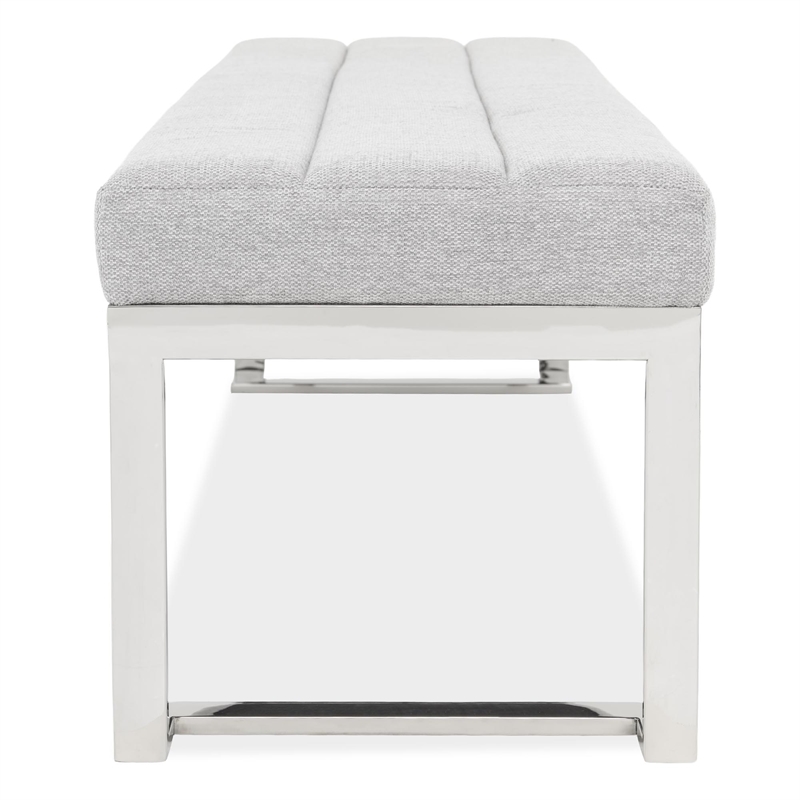 Tulip Accent Bench - Gray