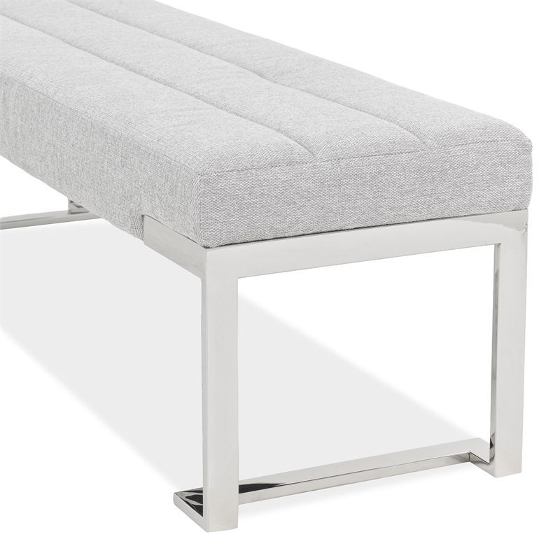 Tulip Accent Bench - Gray