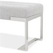 Tulip Accent Bench - Gray