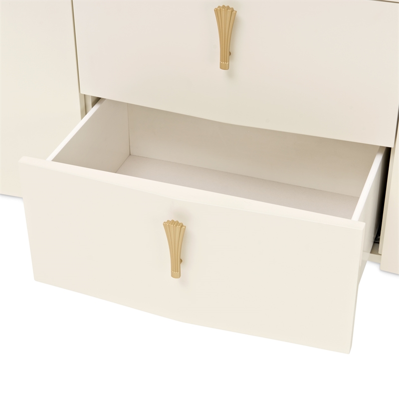 Fantosini Sideboard with Wall Mirror - Creamy Pearl