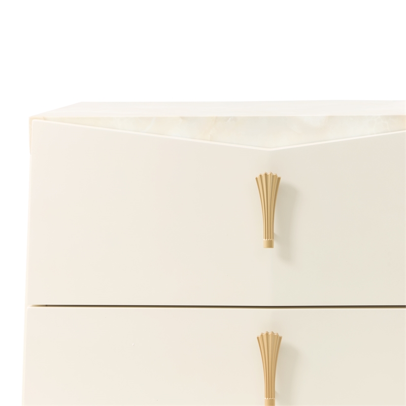 Fantosini 10-Drawer Mule Chest - Creamy Pearl