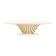Fantosini Pedestal Dining Table - Creamy Pearl