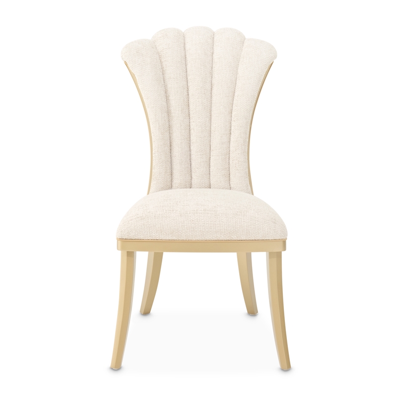 Fantosini Dining Side Chair - Set of 2 - Natural/Gold