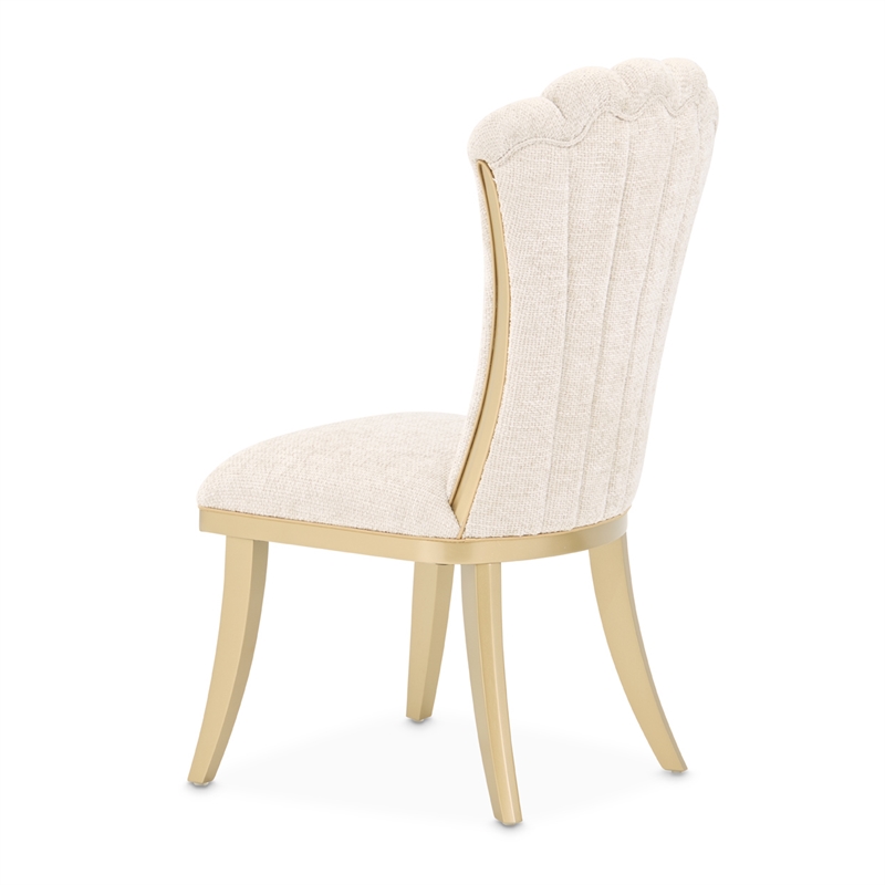 Fantosini Dining Side Chair - Set of 2 - Natural/Gold
