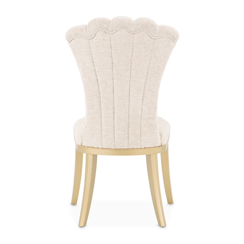 Fantosini Dining Side Chair - Set of 2 - Natural/Gold