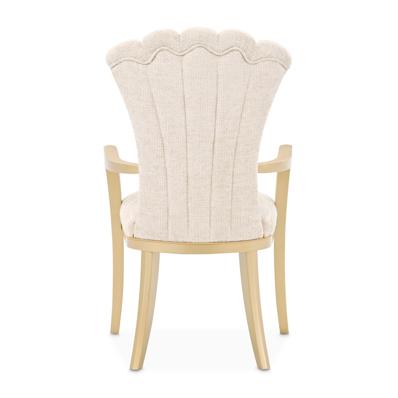 Fantosini Dining Arm Chair - Set of 2 - Natural/Gold