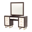 Belmont Place Vanity with Mirror & Bench - Espresso
