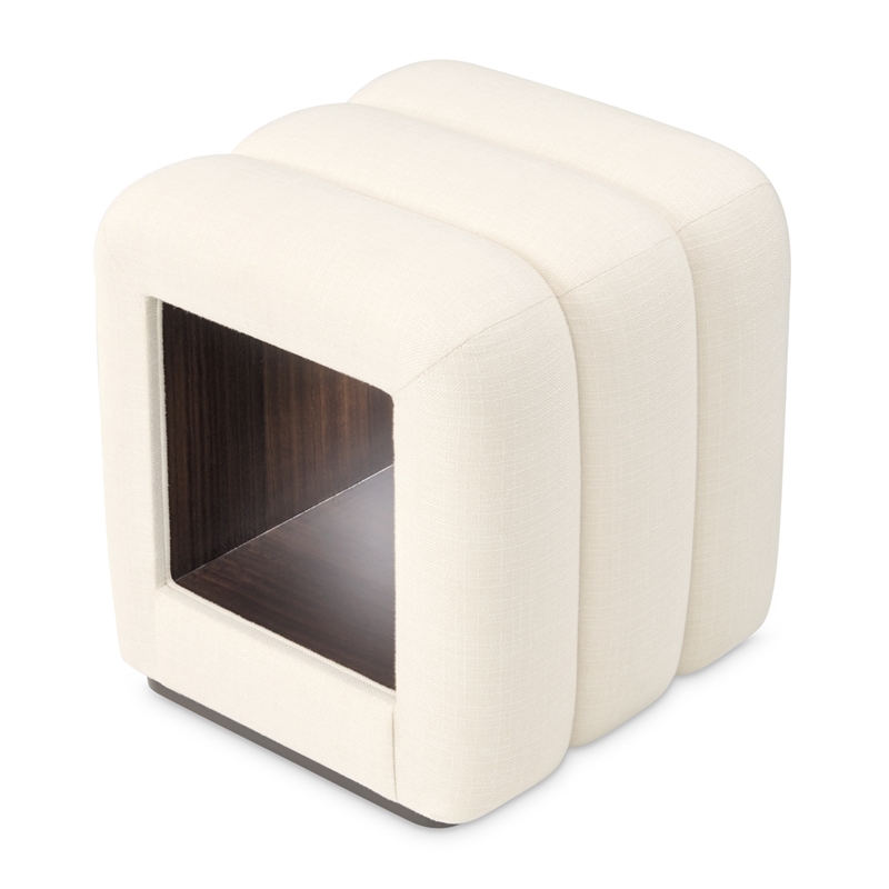 Belmont Place Vanity Bench - Cream/Espresso