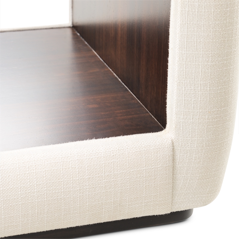Belmont Place Vanity Bench - Cream/Espresso