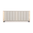 Pavira Eastern King Bed with LED Lights - Stone