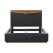 Kayner Queen Bed with LED Lights - Charcoal