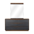 Kayner Dresser with Mirror - Charcoal