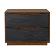 Kayner 2-Drawer Nightstand - Charcoal