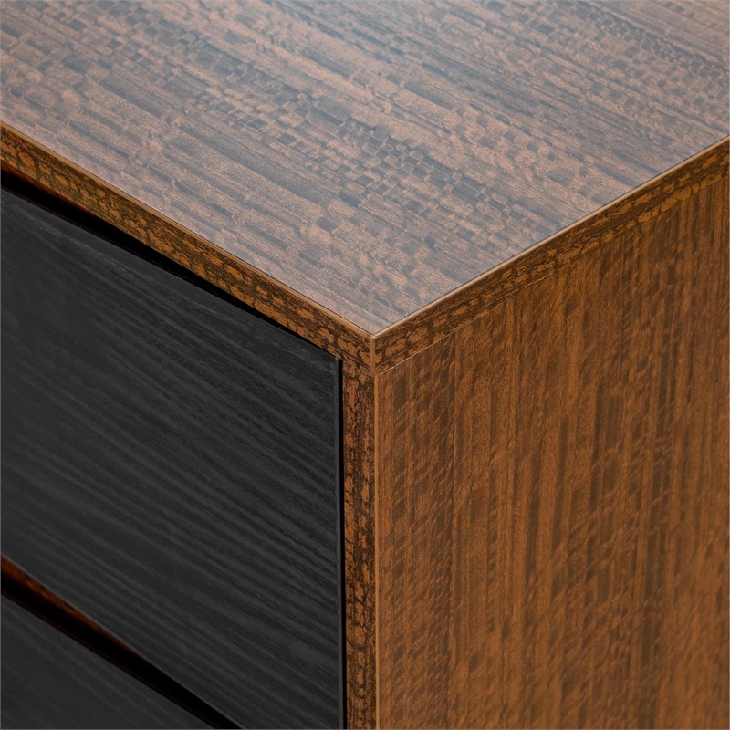 Kayner 2-Drawer Nightstand - Charcoal