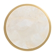 Scotts Square Round Chairside Table - Light Champagne/Gold