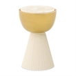 Scotts Square Round Chairside Table - Light Champagne/Gold