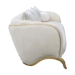 Scotts Square Chenille Sofa - Cornsilk/Gold