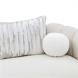 Scotts Square Chenille Sofa - Cornsilk/Gold