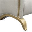 Scotts Square Chenille Sofa - Cornsilk/Gold